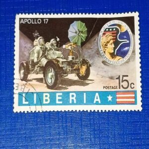 LINBERIA , APOLLO 17 POSTAGE STAMP LINBERIA , APOLLO 17 POSTAGE STAMP