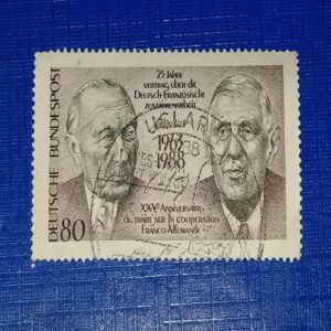 DEUTSCHE BUNDESPOST 80 POSTAGE STAMP DEUTSCHE BUNDESPOST 80 POSTAGE STAMP