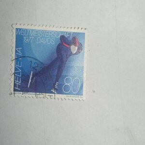 USED - HELVETIA 80 POSTAGE STAMP USED - HELVETIA 80 POSTAGE STAMP