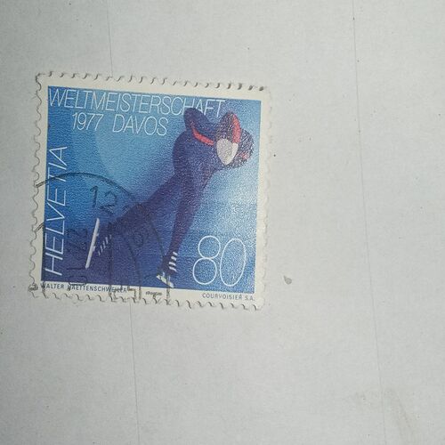 USED - HELVETIA 80 POSTAGE STAMP USED - HELVETIA 80 POSTAGE STAMP