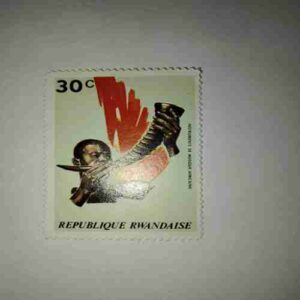 REPUBLIQUE RWANDAISE 30C POSTAGE STAMP REPUBLIQUE RWANDAISE 30C POSTAGE STAMP