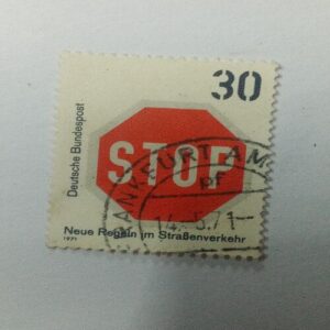 USED - DEUTSCHE BUNDESPOST 30 POSTAGE STAMP USED - DEUTSCHE BUNDESPOST 30 POSTAGE STAMP