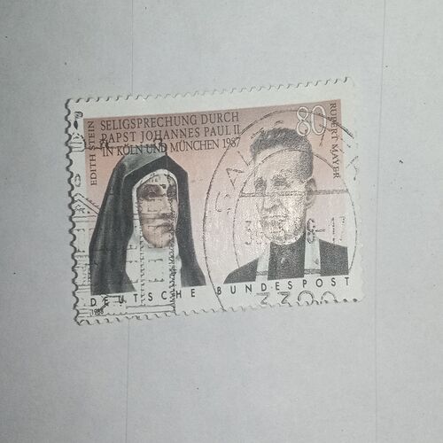 USED - DEUTSCHE BUNDESPOST 80 POSTAGE STAMP USED - DEUTSCHE BUNDESPOST 80 POSTAGE STAMP