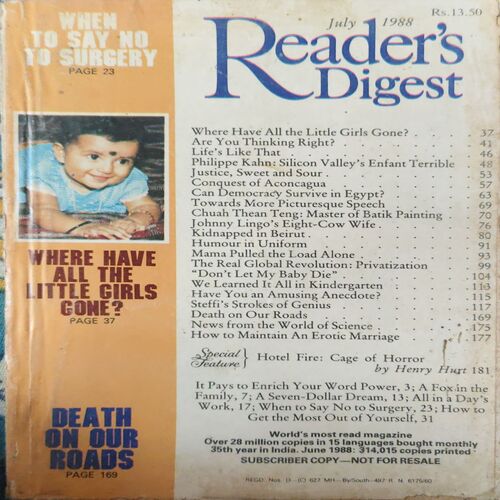 Reader s Digest ( July 1988 ) Reader s Digest ( July 1988 )