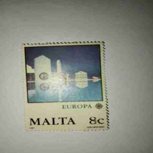 MALTA 8C POSTAGE , EUROPA 1987 STAMP MALTA 8C POSTAGE , EUROPA 1987 STAMP