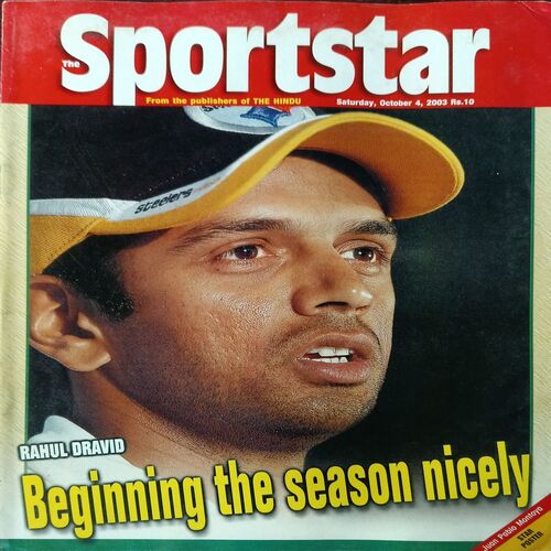 Sportstar (October 4 , 2003) with poster.