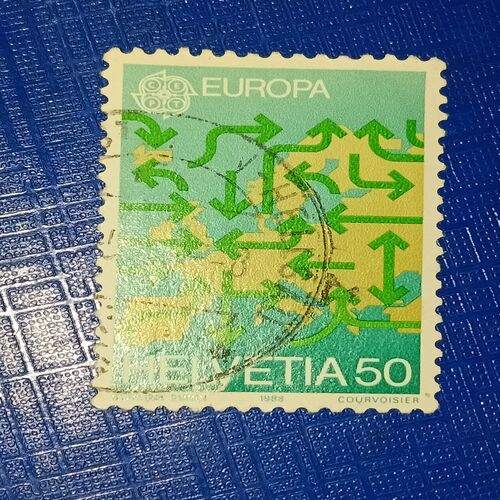 HELVETIA 50 POSTAGE STAMP HELVETIA 50 POSTAGE STAMP