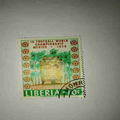 LIBERIA 10C POSTAGE 1970 STAMP LIBERIA 10C POSTAGE 1970 STAMP