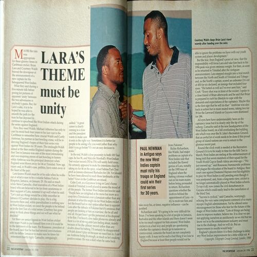 Sportstar (January 24, 1998) with poster. Sportstar (January 24, 1998) with poster.