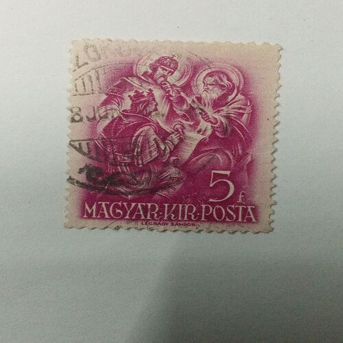 USED - POSTA MAGYAR.KIR. 5F POSTAGE STAMP USED - POSTA MAGYAR.KIR. 5F POSTAGE STAMP