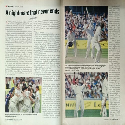 Sportstar (September 4, 1999) with poster.