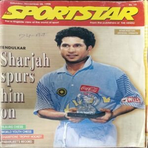 Sportstar (November 28, 1998) with poster.