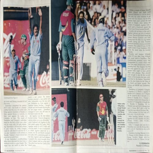 Sportstar (November 28, 1998) with poster. Sportstar (November 28, 1998) with poster.