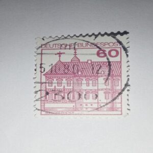 USED - DEUTSCHE BUNDESPOST 60 POSTAGE STAMP USED - DEUTSCHE BUNDESPOST 60 POSTAGE STAMP