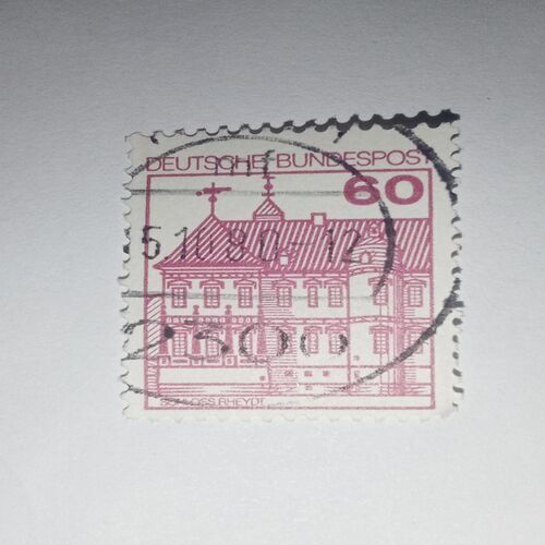 USED - DEUTSCHE BUNDESPOST 60 POSTAGE STAMP USED - DEUTSCHE BUNDESPOST 60 POSTAGE STAMP