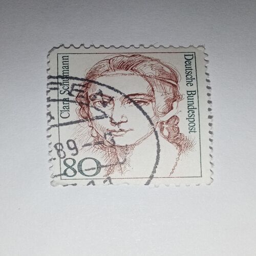 USED - DEUTSCHE BUNDESPOST 80 POSTAGE STAMP USED - DEUTSCHE BUNDESPOST 80 POSTAGE STAMP