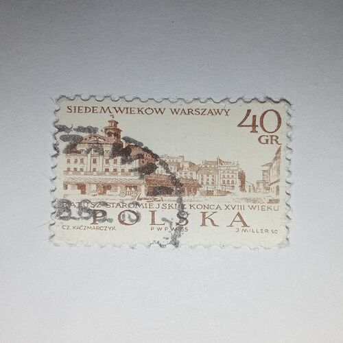 USED - POLSKA 40GR POSTAGE STAMP USED - POLSKA 40GR POSTAGE STAMP