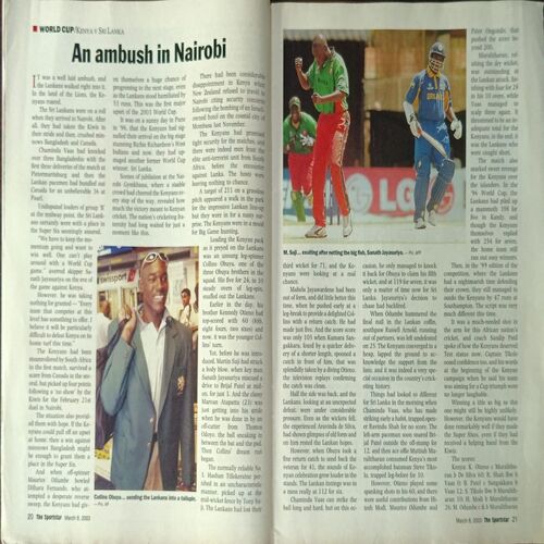 Sportstar (March 8, 2003) with poster.