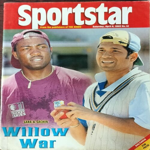Sportstar (April 6, 2002) with poster. Sportstar (April 6, 2002) with poster.