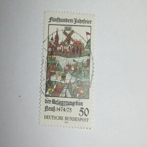 USED - DEUTSCHE BUNDESPOST 50 POSTAGE STAMP USED - DEUTSCHE BUNDESPOST 50 POSTAGE STAMP
