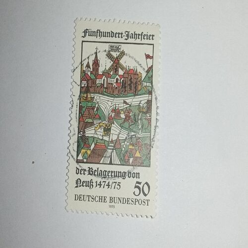 USED - DEUTSCHE BUNDESPOST 50 POSTAGE STAMP USED - DEUTSCHE BUNDESPOST 50 POSTAGE STAMP