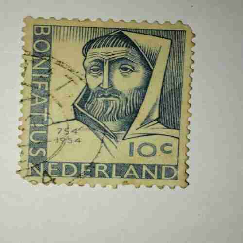 BONIFATIUS NEDERLAND 10C POSTAGE STAMP BONIFATIUS NEDERLAND 10C POSTAGE STAMP