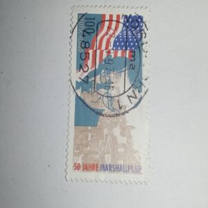 USED - 50 JAHRE MARSHALLPLAN POSTAGE STAMP USED - 50 JAHRE MARSHALLPLAN POSTAGE STAMP