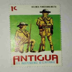 ANTIGUA 1C POSTAGE STAMP ANTIGUA 1C POSTAGE STAMP