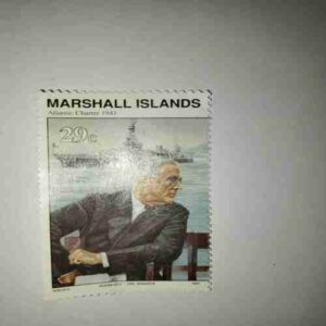 MARSHALL ISLANDS POSTAGE , ATLANTIC CHARTER 1941 STAMP 1991 MARSHALL ISLANDS POSTAGE , ATLANTIC CHARTER 1941 STAMP 1991