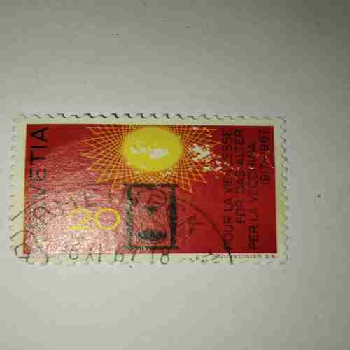 Document 5_69 HELVETIA 20P POSTAGE STAMP