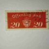 OFFENTLIG SAK 20 POSTAGE STAMP OFFENTLIG SAK 20 POSTAGE STAMP