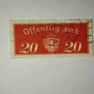 OFFENTLIG SAK 20 POSTAGE STAMP OFFENTLIG SAK 20 POSTAGE STAMP