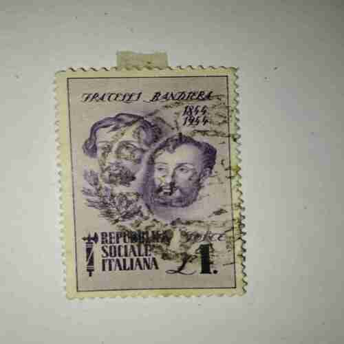 REPUBBLICA SOCIALE ITALIANA 1. POSTAGE STAMP REPUBBLICA SOCIALE ITALIANA 1. POSTAGE STAMP