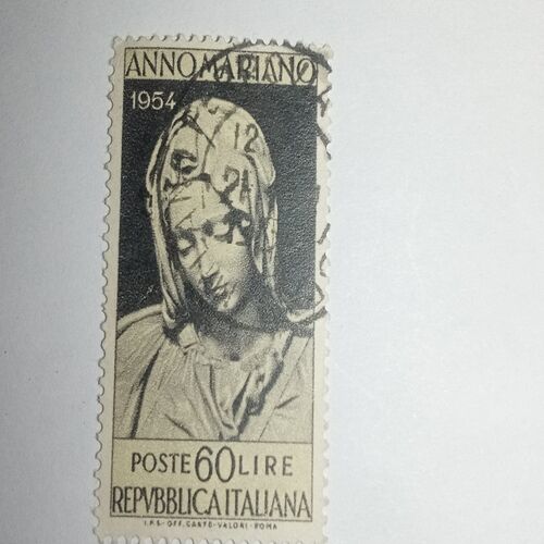 USED - REPVBBLICA ITALIANA 60LIRE POSTAGE STAMP 1954 USED - REPVBBLICA ITALIANA 60LIRE POSTAGE STAMP 1954