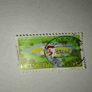 HELVETIA 90P POSTAGE STAMP 1988 HELVETIA 90P POSTAGE STAMP 1988
