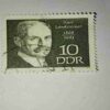 DDR 10 POSTAGE , KARL LANDSTEINER 1868-1943 STAMP DDR 10 POSTAGE , KARL LANDSTEINER 1868-1943 STAMP