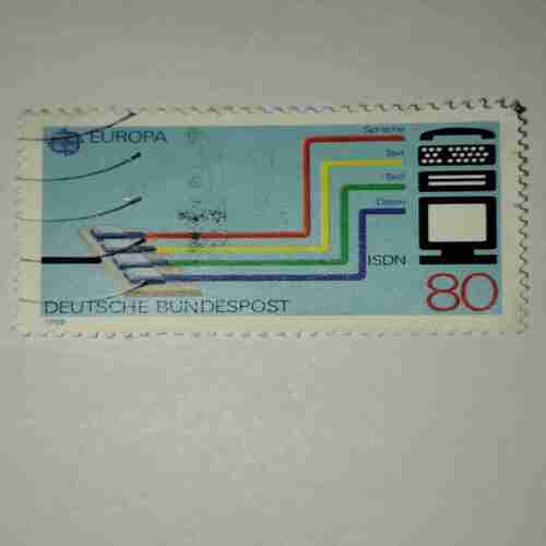 DEUTSCHE BUNDESPOST 80 POSTAGE STAMP DEUTSCHE BUNDESPOST 80 POSTAGE STAMP