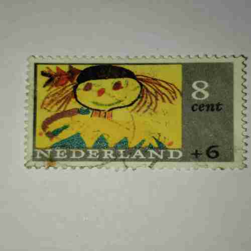 NEDERIAND 8C POSTAGE STAMP NEDERIAND 8C POSTAGE STAMP