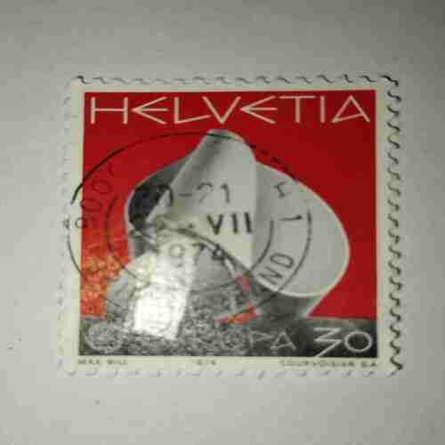 HELVETIA 30P POSTAGE STAMP 1974 HELVETIA 30P POSTAGE STAMP 1974
