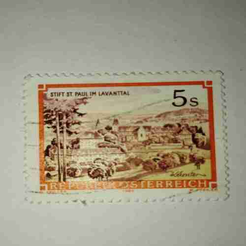 REPUBLIK'O' STERREICH 5S POSTAGE STAMP 1984 REPUBLIK'O' STERREICH 5S POSTAGE STAMP 1984
