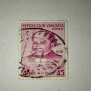 REPUBLICA DE VENEZUELA 45CENTIMOS POSTAGE STAMP REPUBLICA DE VENEZUELA 45CENTIMOS POSTAGE STAMP