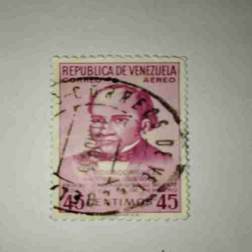 REPUBLICA DE VENEZUELA 45CENTIMOS POSTAGE STAMP REPUBLICA DE VENEZUELA 45CENTIMOS POSTAGE STAMP