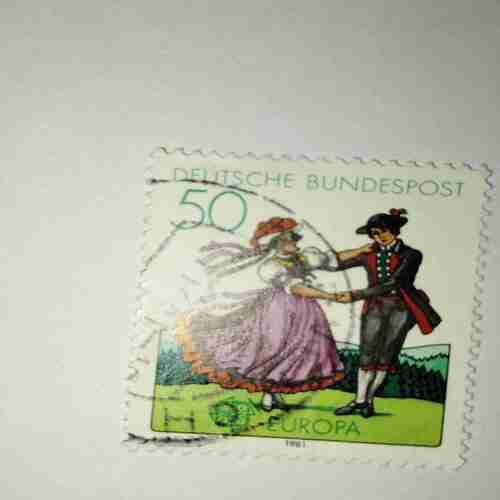 DEUTSCHE BUNDESPOST 50 POSTAGE STAMP DEUTSCHE BUNDESPOST 50 POSTAGE STAMP