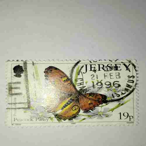 JERSEY 19P POSTAGE STAMP JERSEY 19P POSTAGE STAMP