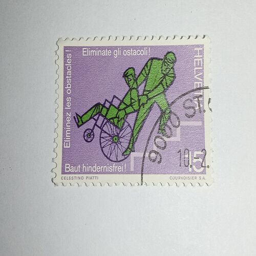 USED - HELVETIA 15 POSTAGE STAMP USED - HELVETIA 15 POSTAGE STAMP