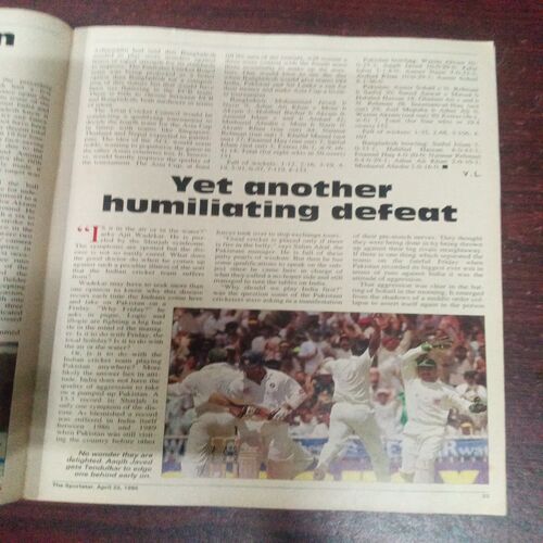 The Sportstar ( April 1995 ) The Sportstar ( April 1995 ) The Sportstar ( April 1995 )
