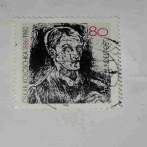 OSKAR KOKOSCHKA 1886-1980 POSTAGE STAMP OSKAR KOKOSCHKA 1886-1980 POSTAGE STAMP