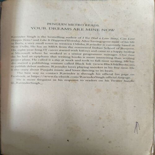 Document_18 Your Dreams are Mine now ( By = Ravinder singh ) ( No. of Pages = 264 )