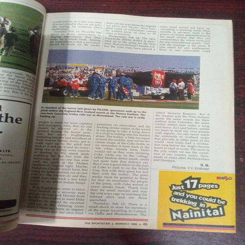 The Sportstar ( March 1996 ) The Sportstar ( March 1996 ) The Sportstar ( March 1996 )