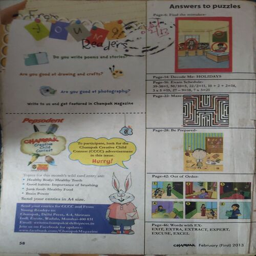 Document_3 Champak ( 1st February 2013 ) ( DaMAGED BOOK & LAST COVER IS MISSING)